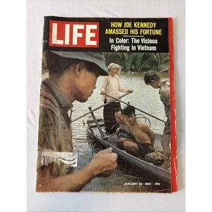 Vintage Life Magazine January 25 1963 Joe Kennedy Fortune Vietnam War History